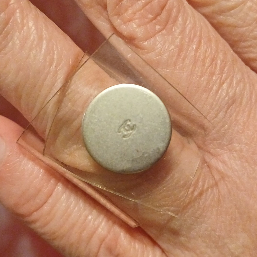 Authentic CHANEL Transparent Ring Year 2000 size 7 7.25 - Picture 3 of 12